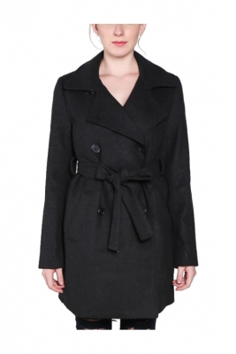 Ladies Double Breasted Trench Coat